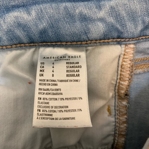 American Eagle — 360 next level stretch size 4 skinny jeggings - Picture 4 of 5